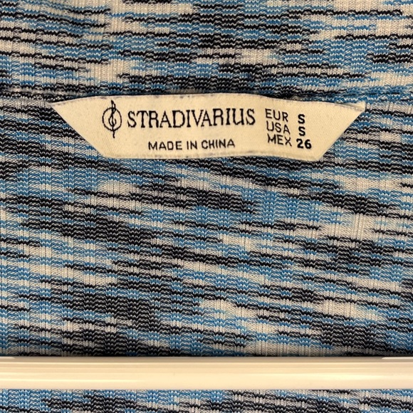 Blue longsleeve scrunch going out crop top - Picture 3 of 4